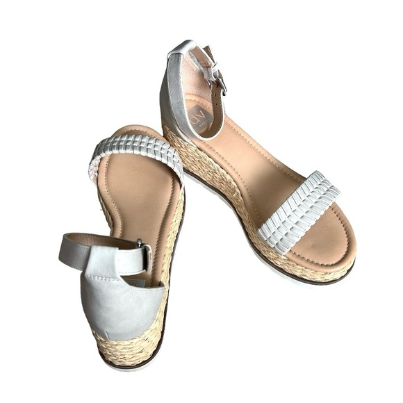 DV by Dolce Vita Blake Taupe Espadrille Wedge Heeled Sandals Size 10 - Picture 4 of 4